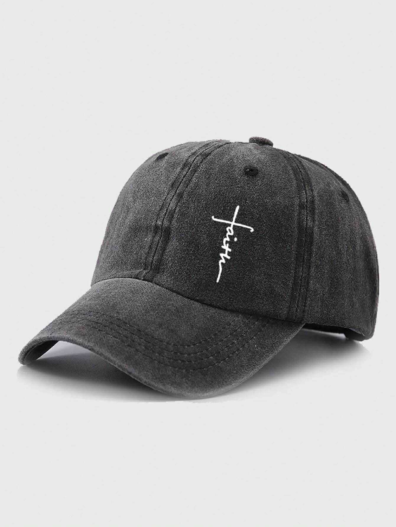 Faith Cross Cap (Washed Black)
