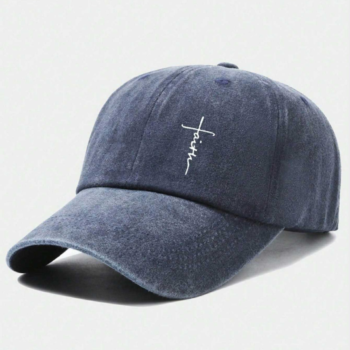 Faith Cross Cap (Denim Washed Blue)