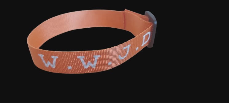 WWJD Bracelet / WWJD Wristband - Christian Gift - UK Seller - 100% Profits to Outreach
