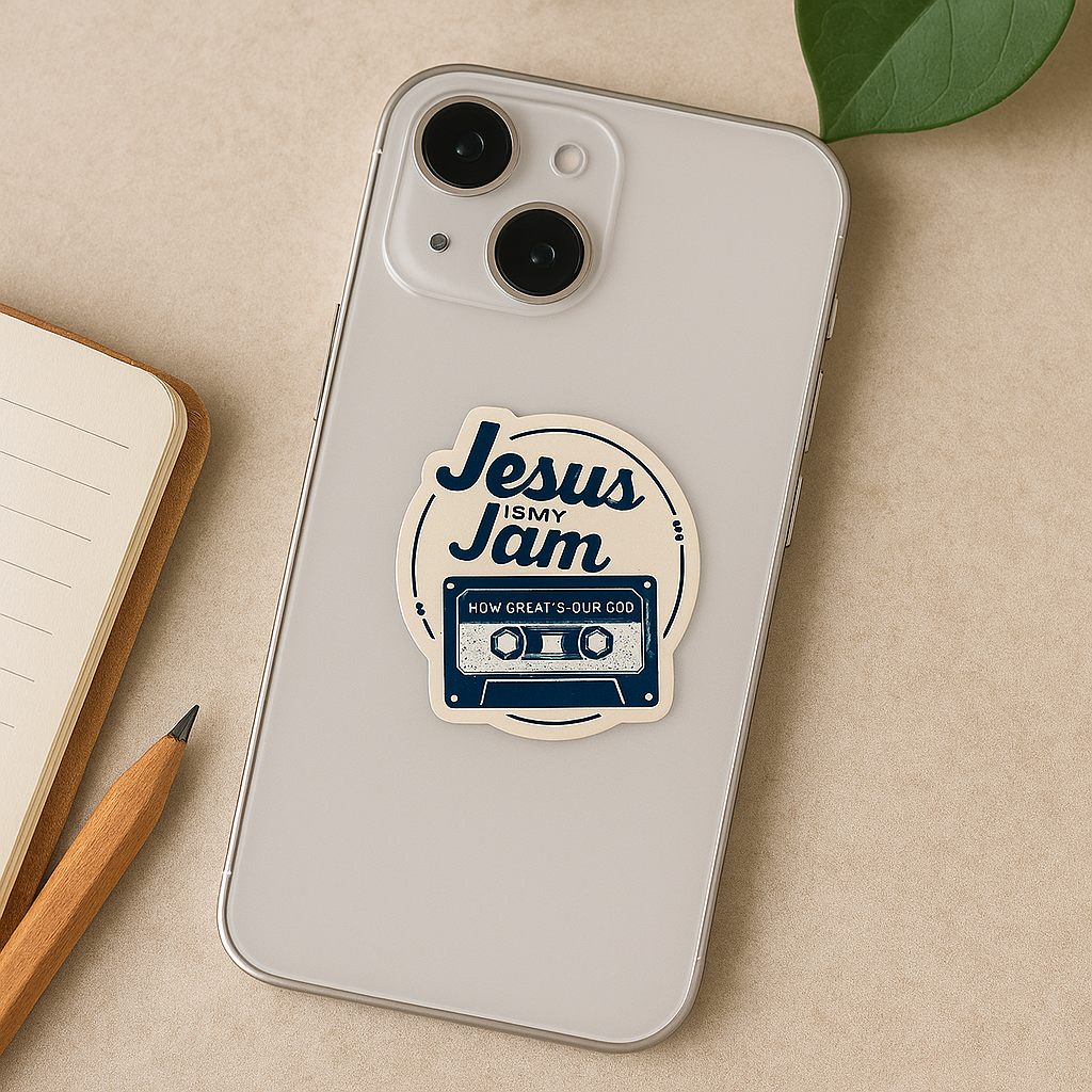 Jesus Is My Jam – Cassette Edition Vinyl Sticker