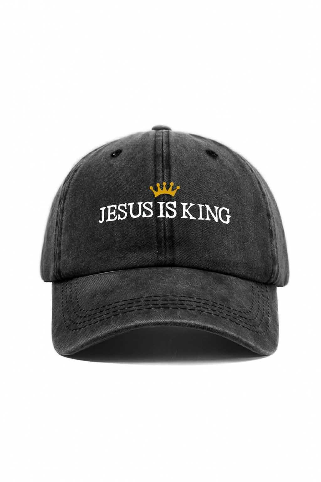 Jesus Is King Cap (Black)