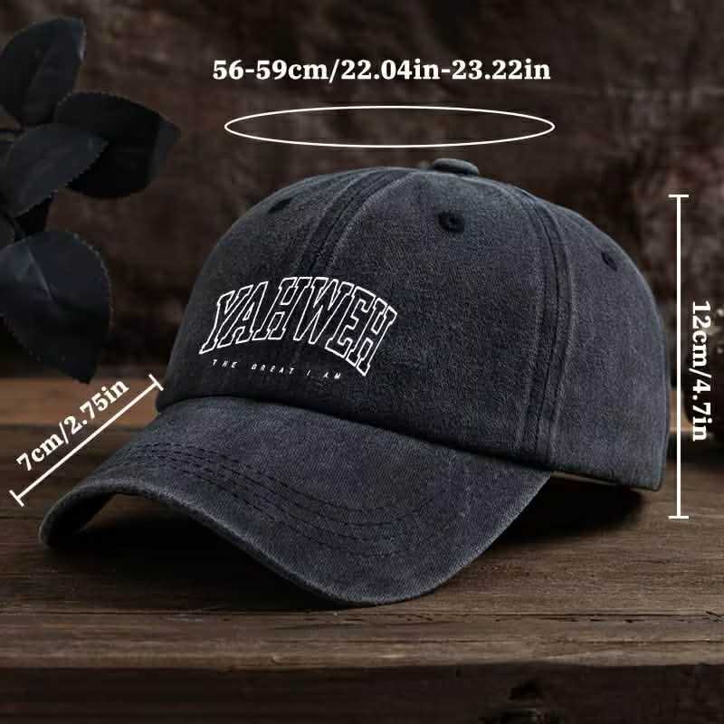 Yahweh – The Great I Am, Cap (Washed Black)