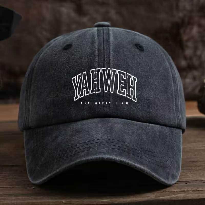 Yahweh – The Great I Am, Cap (Washed Black)