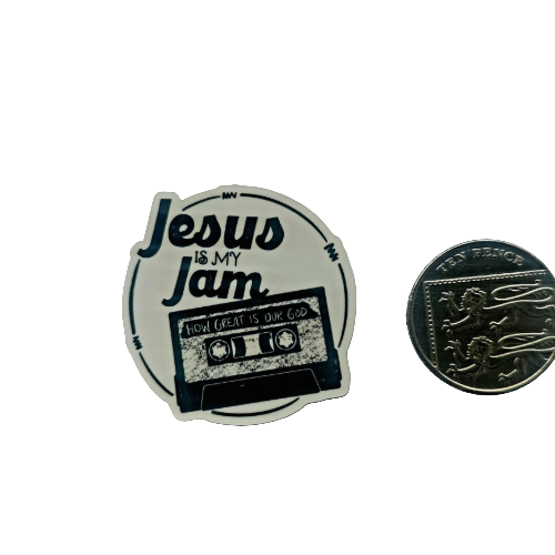 Jesus Is My Jam – Cassette Edition Vinyl Sticker