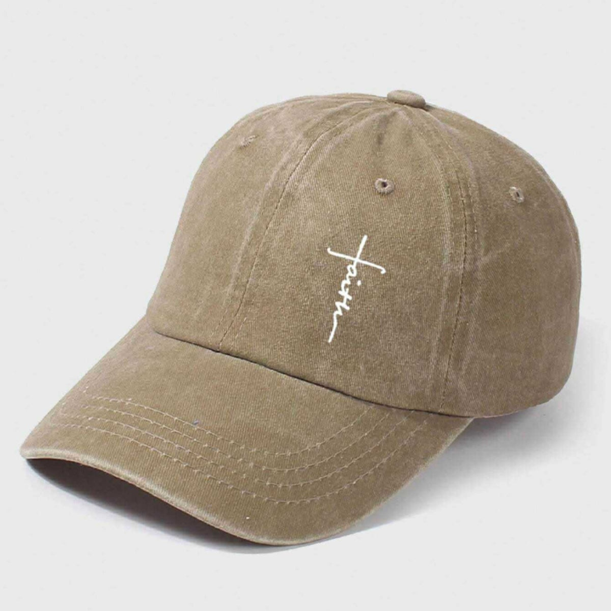 Faith Cross Cap (Khaki)